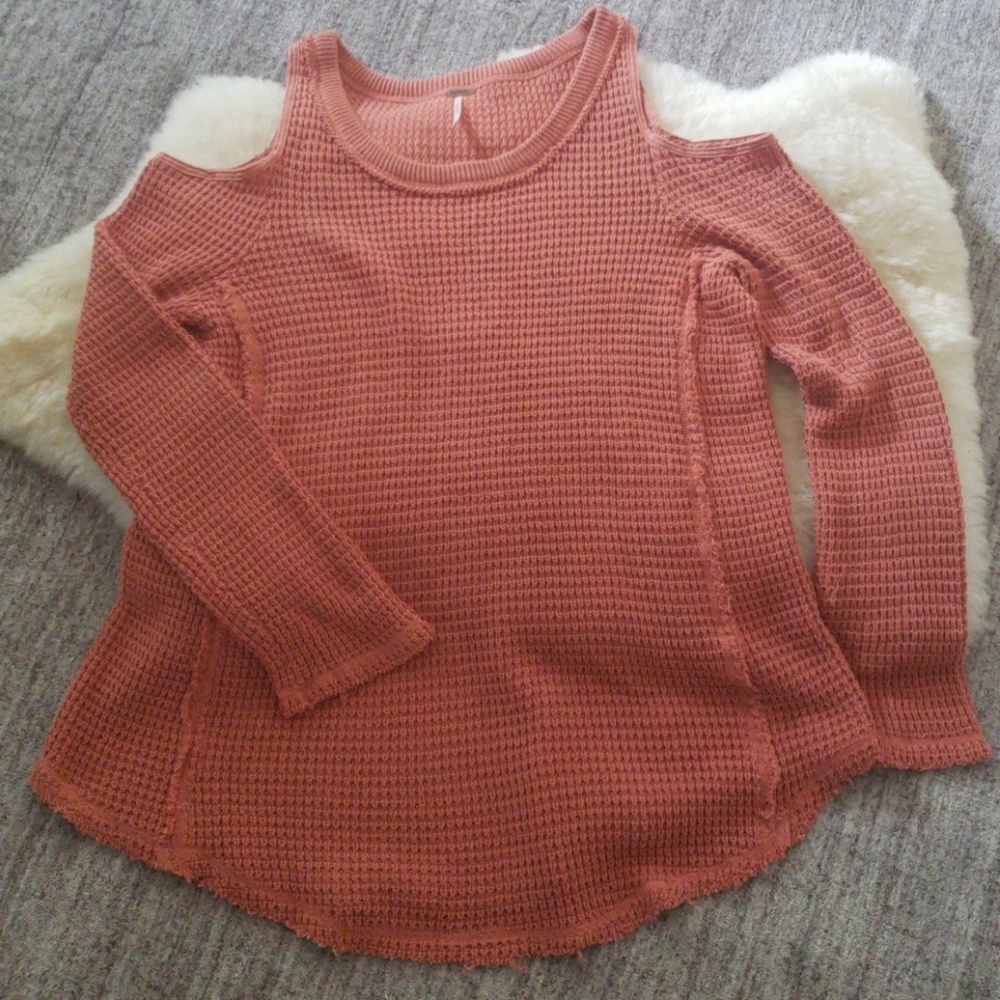 Free People Cold Shoulder Sweater NWOT